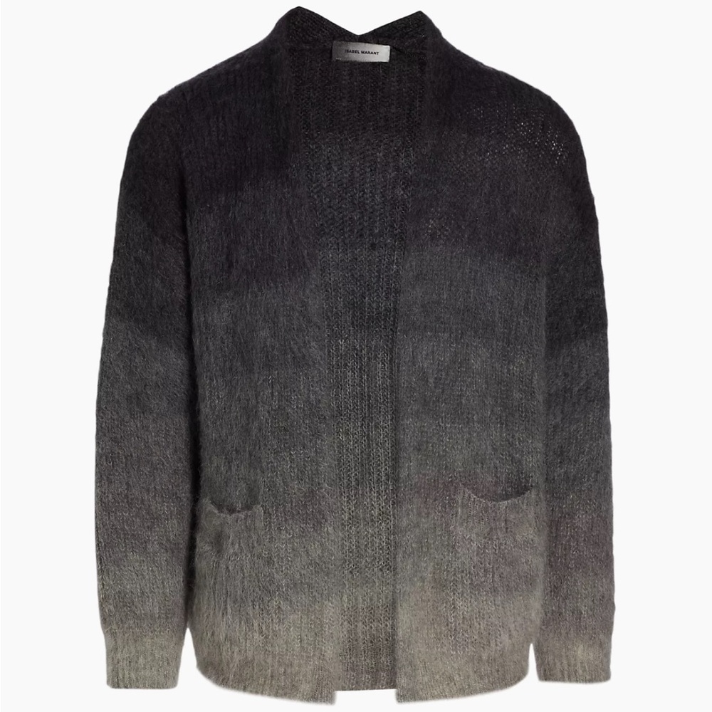 The idea of you Hayes Isabel Marant Dana’s grey gradient cardigan -made in Italy